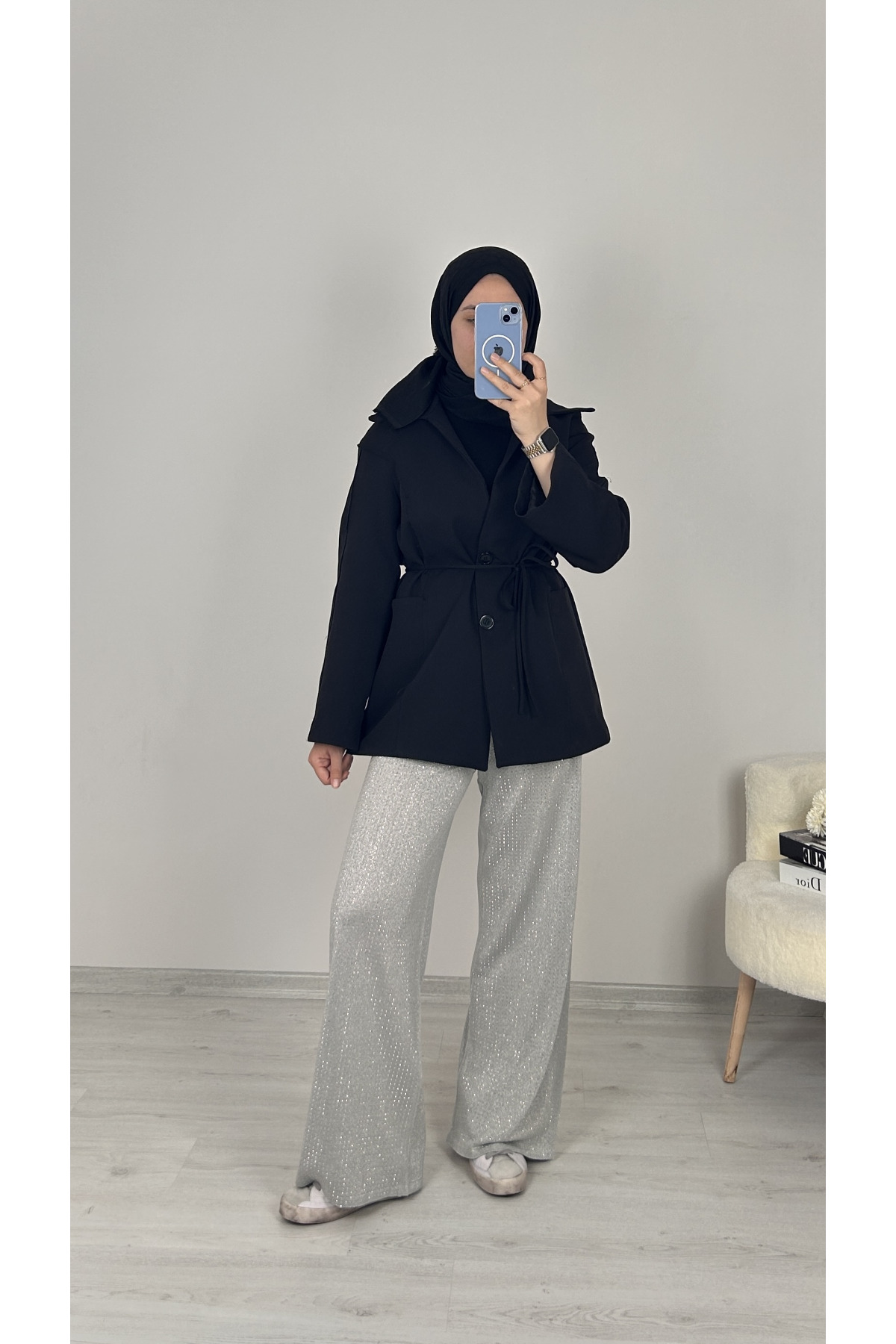 Taşlı Pantolon GRİ