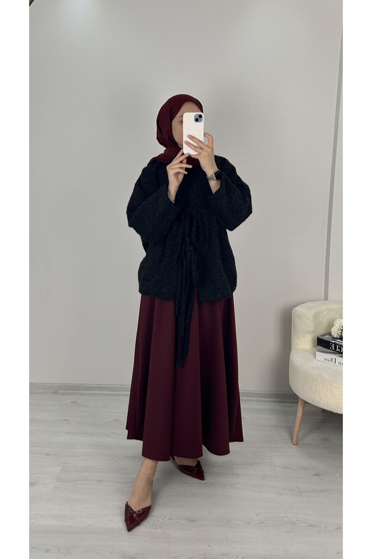 Shade Bağlamalı Ceket SİYAH