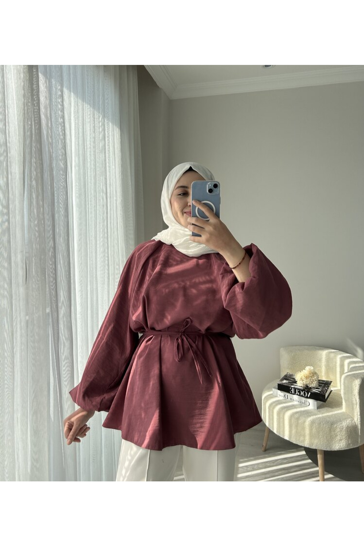 Balon Kol Tunik (Vişne çürüğü)